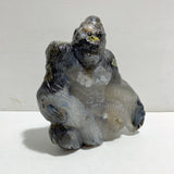 Unique Volcano Agate King Kong Ape Carving #6