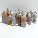 38 Pieces Stripe Agate Tower Points