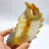 10 Pieces Geode Agate Druzy Indian Feathers Carving - Wholesale Crystals