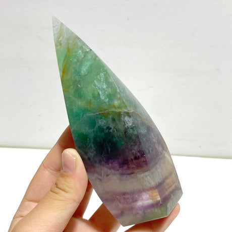 10 Pieces High Quality Large Rainbow Fluorite Flame Mixed Color - Wholesale Crystals