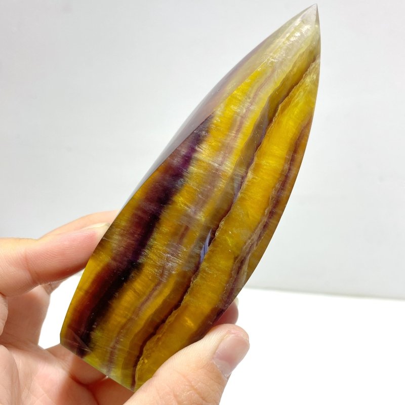 10 Pieces High Quality Large Rainbow Fluorite Flame Mixed Color - Wholesale Crystals