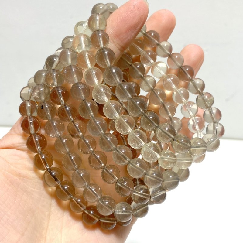 10 Pieces Six Star Line Smoky Quartz Bracelets - Wholesale Crystals