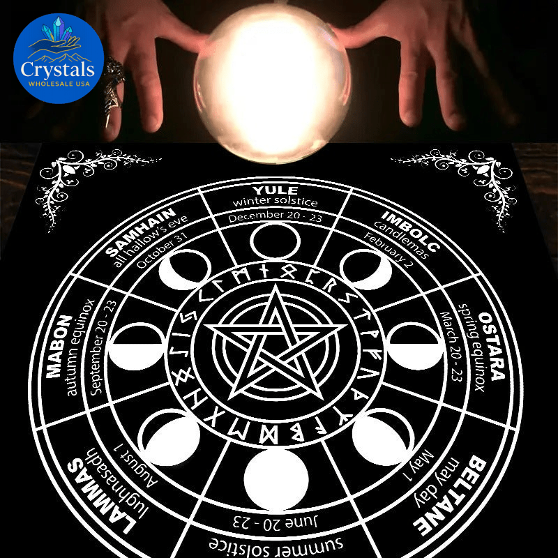 10 Zodiac Altar(1 - 2) Tarot Tablecloth - Wholesale Crystals