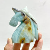 11 Pieces Caribbean Calcite Unicorn Carving - Wholesale Crystals