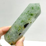 11 Pieces Large Green Prehnite Stone Tower - Wholesale Crystals