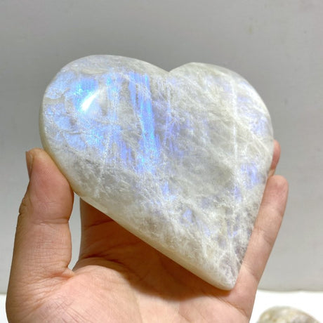 12 Pieces Blue Moonstone Heart -Wholesale Crystals