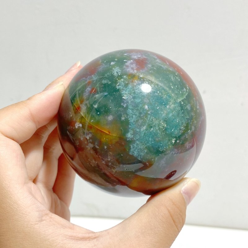 12 Pieces Colourful Ocean Jasper Sphere Ball -Wholesale Crystals