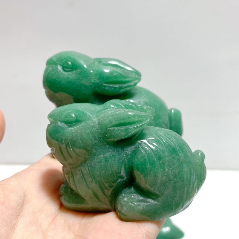 12 Pieces Green Aventurine Mixed Animals Carving - Wholesale Crystals