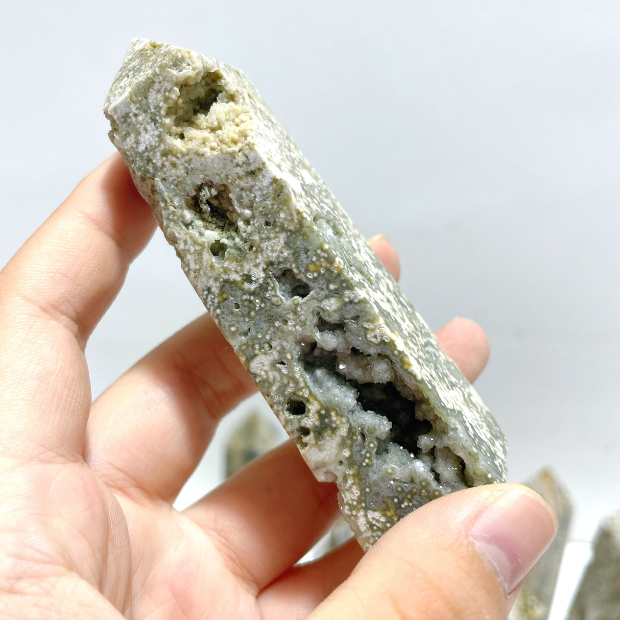 27 Pieces Beautiful Vein Ocean Jasper Four-sided Tower Points