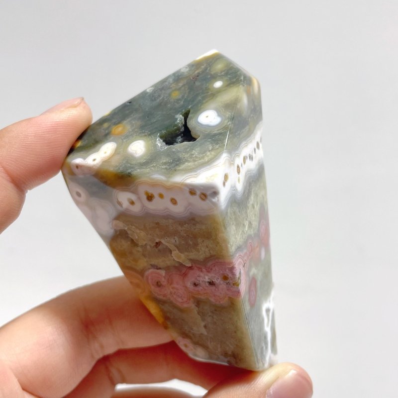 13 Pieces Big Circle 8th Vein Ocean Jasper Free Form - Wholesale Crystals
