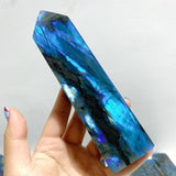 13 Pieces Flash Labradorite Tower Point - Wholesale Crystals
