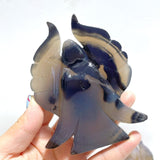 13 Pieces Geode Druzy Agate Angel Carving - Wholesale Crystals