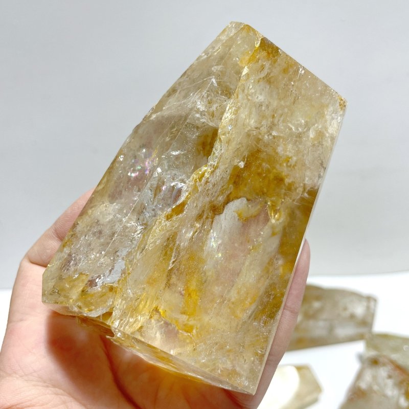 13 Pieces Golden Hematoid Quartz Free Form - Wholesale Crystals