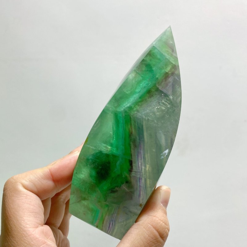 13 Pieces High Quality Large Rainbow Fluorite Flame Mixed Color - Wholesale Crystals