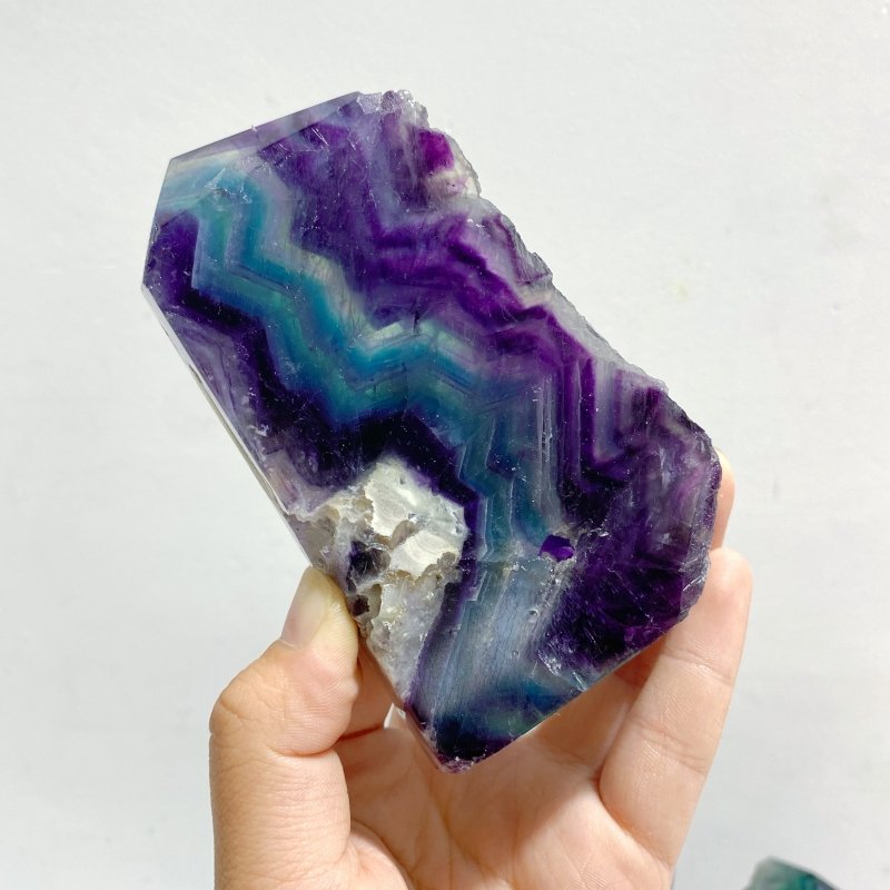 13 Pieces Rainbow Fluorite Raw Side Tower - Wholesale Crystals