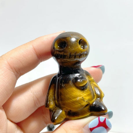 13 Pieces Tiger Eye Voodoo Doll Carving(Defect) - Wholesale Crystals