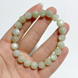 14 Pieces 9mm Light Green Moonstone Bracelet -Wholesale Crystals
