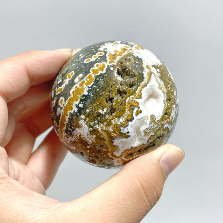 14 Pieces Ocean Jasper Spheres Balls - Wholesale Crystals