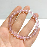 14 Pieces Six Star Line Rose Quartz Bracelets - Wholesale Crystals