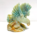 Beautiful Caribbean Calcite Eagle Carving