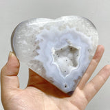 15 Pieces Geode Agate Heart -Wholesale Crystals