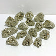 15 Pieces Raw Pyrite Stone Mineral Specimen - Wholesale Crystals
