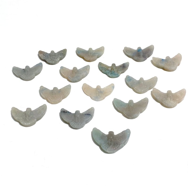 15 Pieces Trolleite Stone Owl Carving Clearance - Wholesale Crystals