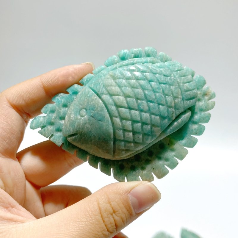 16 Pieces Amazonite Sea Animal Carving - Wholesale Crystals