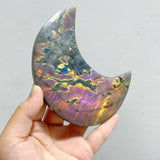 16 Pieces Beautiful Large Labradorite Moon Carving -Wholesale Crystals