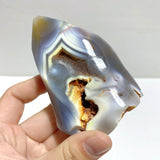 16 Pieces Black Orca Agate Flame Carving 3 - Wholesale Crystals