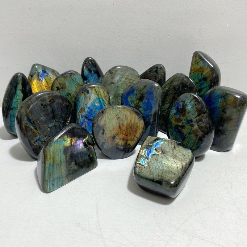16 Pieces Labradorite Polished Free Form -Wholesale Crystals
