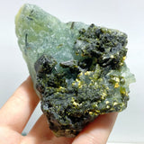 17 Pieces Beautiful Prehnite Mixed Green Tourmaline Raw Stone Specimen - Wholesale Crystals