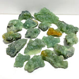 17 Pieces Beautiful Prehnite Mixed Green Tourmaline Raw Stone Specimen - Wholesale Crystals