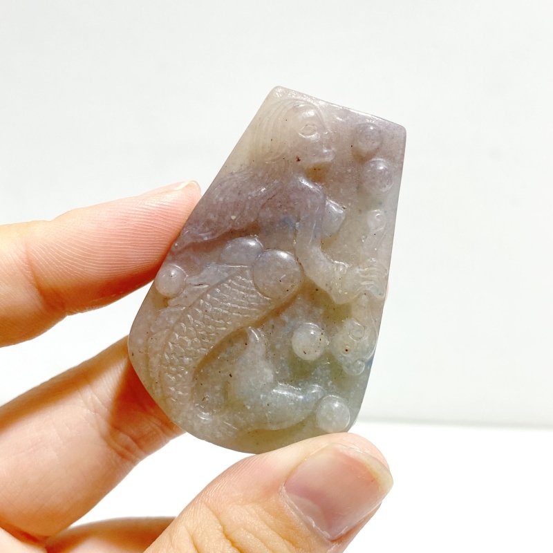 17 Pieces Trolleite Mermaid Carving Crystal Wholesale Closeout - Wholesale Crystals