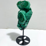 Unique Malachite Specimen With Stand
