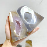 18 Pieces Agate Geode Druzy Tower Point - Wholesale Crystals