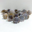 18 Pieces Geode Druzy Agate Owl Carving -Wholesale Crystals