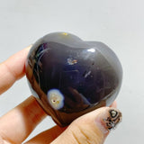 19 Pieces Black Orca Agate Heart 3 -Wholesale Crystals