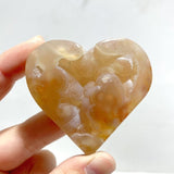 19 Pieces Geode Druzy Sakura Flower Agate Heart - Wholesale Crystals