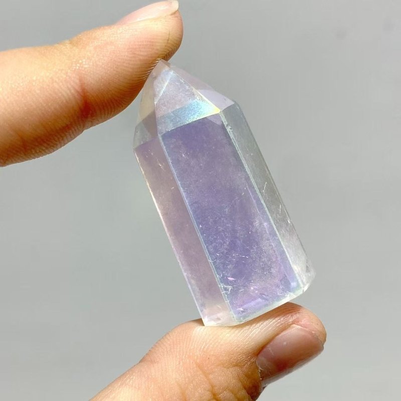 190 Pieces Aura Clear Quartz Crystal Tower Point - Wholesale Crystals