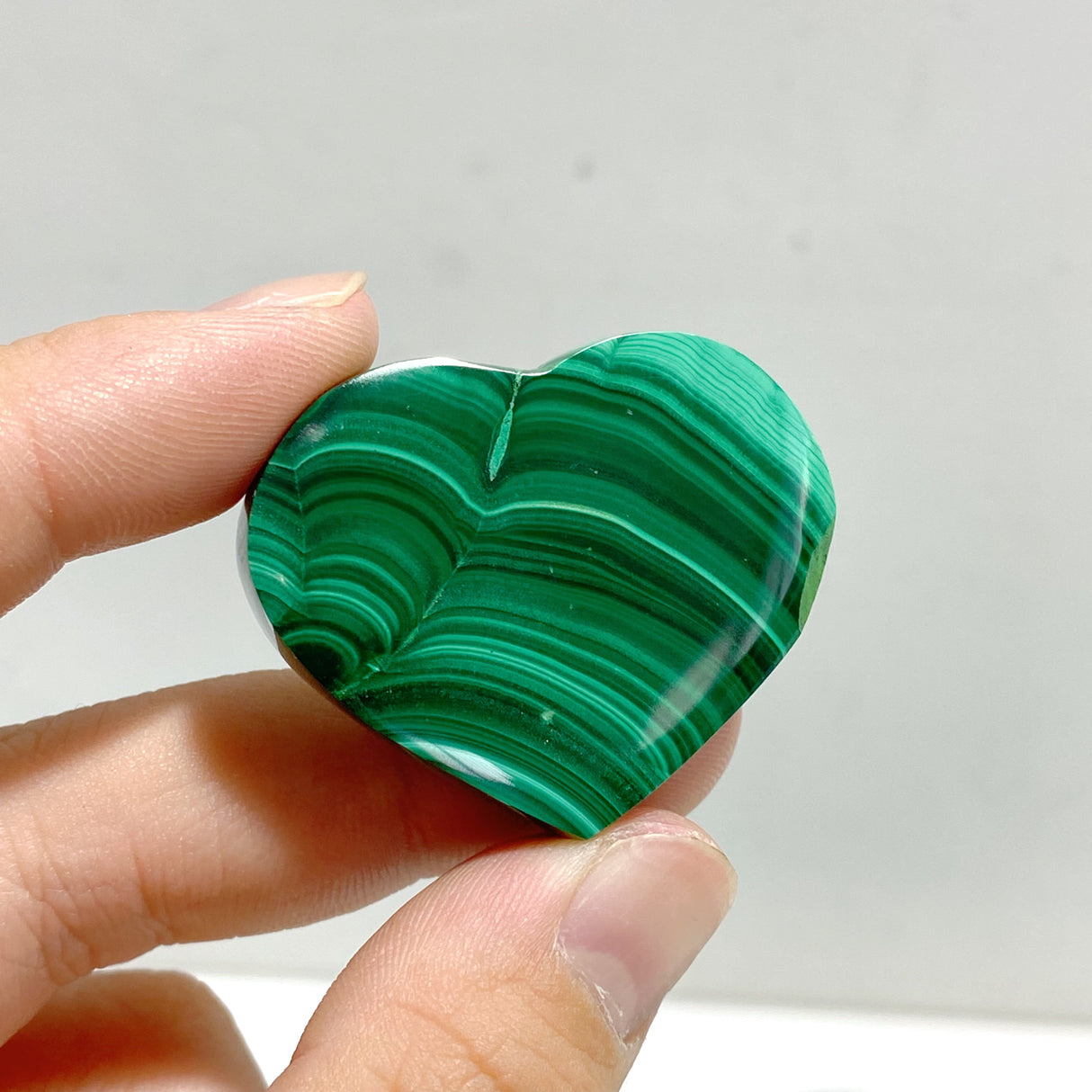 61 Pieces Malachite Heart