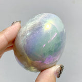 37 Pieces Aura Blue Calcite Eggs