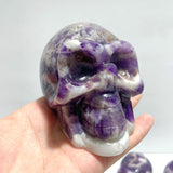 8 Pieces Chevron Amethyst Skull Carving