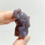 Colorful Moss Agate Elephant Crystals Carving Wholesale