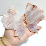 2 Pairs Geode Sakura Flower Agate Butterfly Wing With Stand -Wholesale Crystals