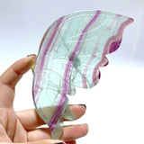 2 Pairs Rainbow Fluorite Symmetry Butterfly Wing With Stand - Wholesale Crystals