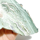 2 Pairs Stripe Moss Agate Slab Angel Wing With Stand - Wholesale Crystals