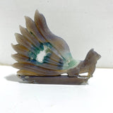 2 Pieces Beautiful Geode Druzy Agate Nine-tailed Fox Carving (Defective) -Wholesale Crystals