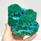 2 Pieces High Quality Chrysocolla Mixed Malachite Slab Specimen 15 - Wholesale Crystals