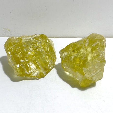 2 Pieces Large Citrine Raw Stone Specimen With Beautiful Rainbow 11 -Wholesale Crystals